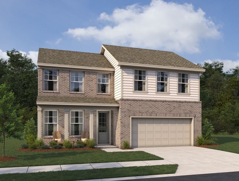 Representative exterior photo of a completed home built from the Cardiff by Ashton Woods in The Estates at Casteel, Bethlehem, GA (Image 3).