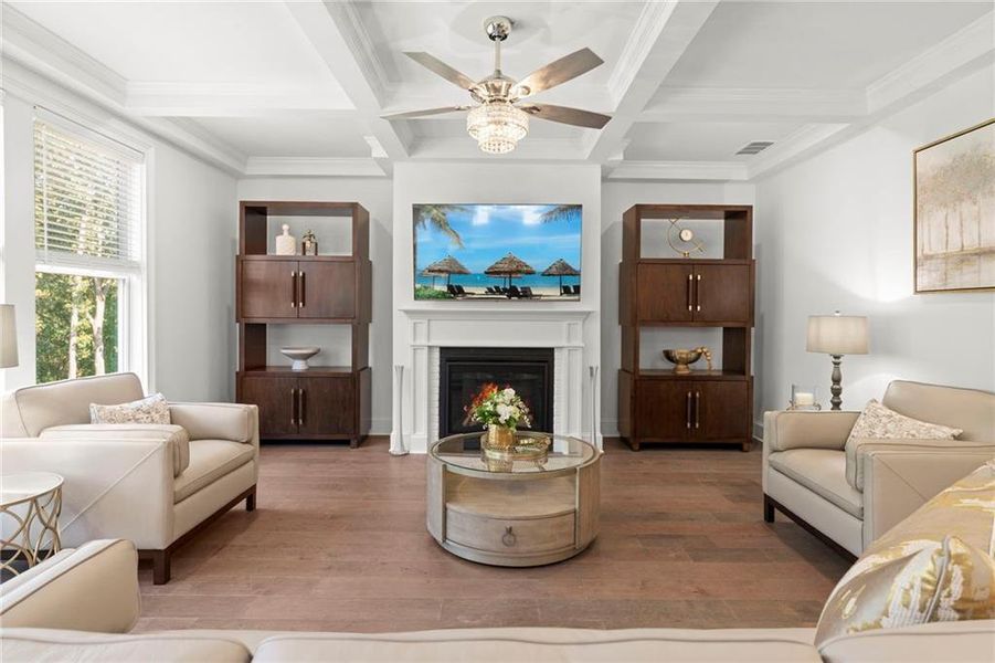 Furnished interior view inside a new home in Long Hollow Landing, Gainesville (Image 32).