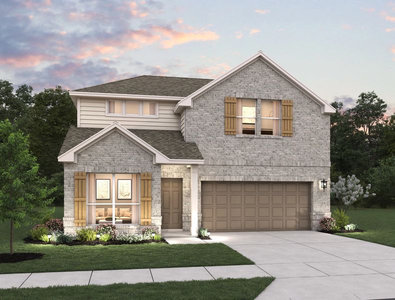 Representative exterior photo of a completed home built from the Willow by Ashton Woods in Arcadia Ridge, San Antonio, TX (Image 20).