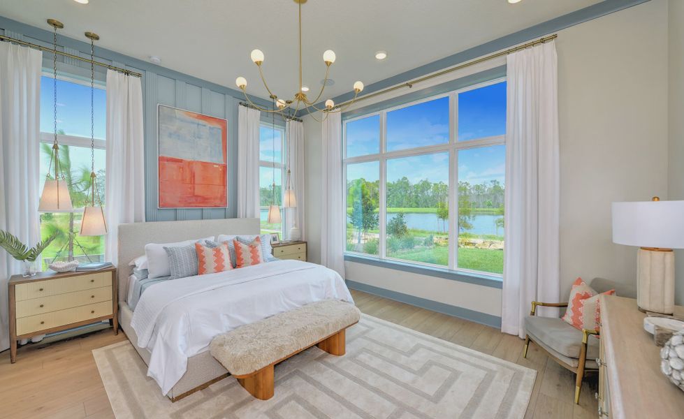 Furnished interior view inside a new home in Weslyn Park at Sunbridge, St. Cloud (Image 17).