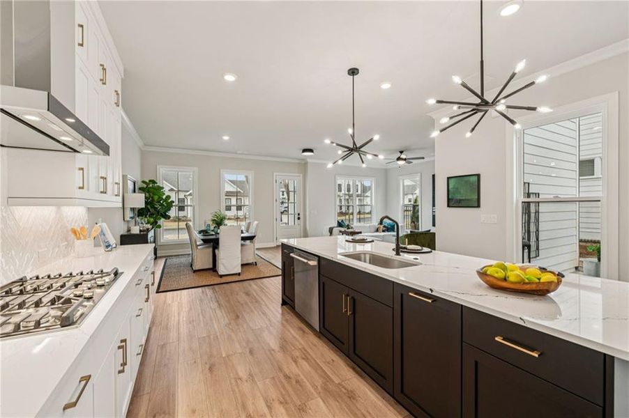 Furnished interior view inside a new home in Promenade at Sawnee Village, Cumming (Image 18).