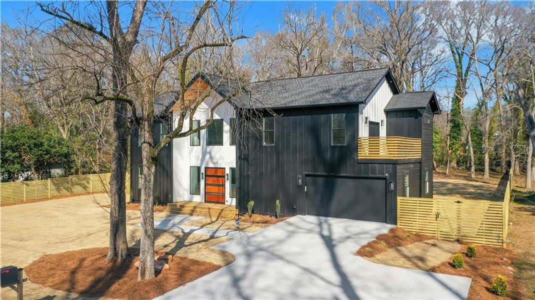 Front exterior of a new home in , Atlanta, GA, highlighting curb appeal (Image 28). Front exterior of a new home in , Atlanta, GA, highlighting curb appeal (Image 28).