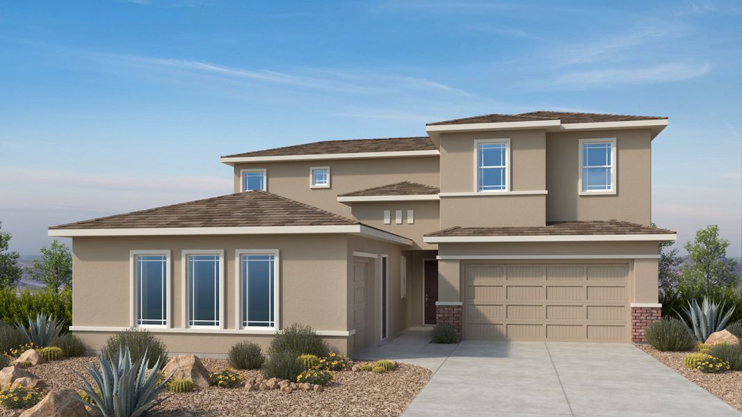 Representative exterior photo of a completed home built from the Olympic by Taylor Morrison in Verdin Passage Collection, Phoenix, AZ (Image 20).