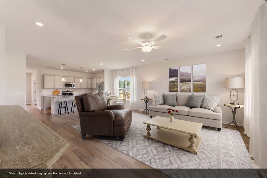 Furnished interior view inside a new home in Dove Hollow, Chesnee (Image 6).