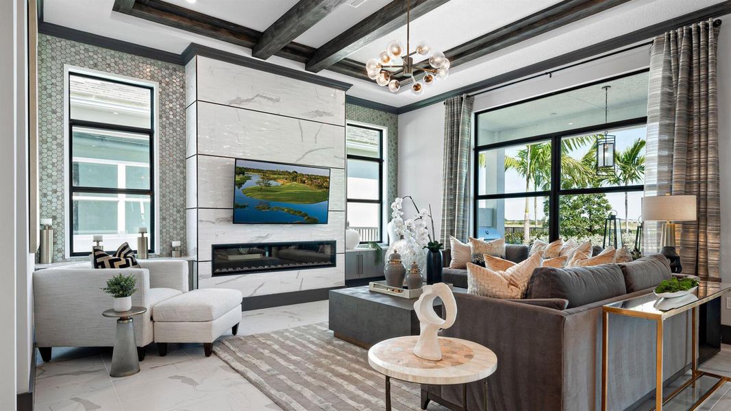 Furnished interior view inside a new home in , Palm Beach Gardens (Image 7).