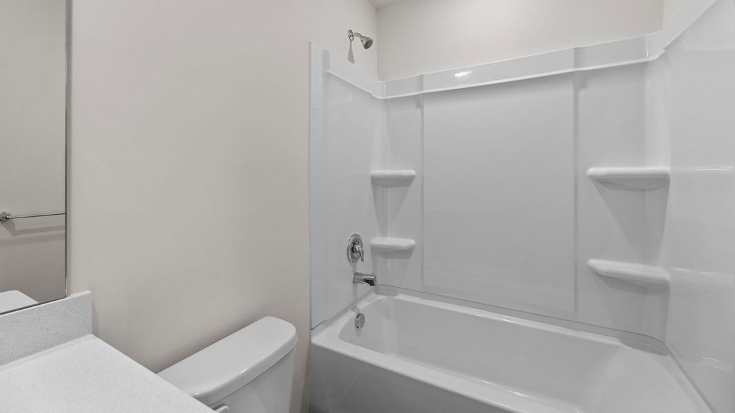 Furnished interior view inside a new home in The Townes at Ridgewood Farms, Winterville (Image 9).