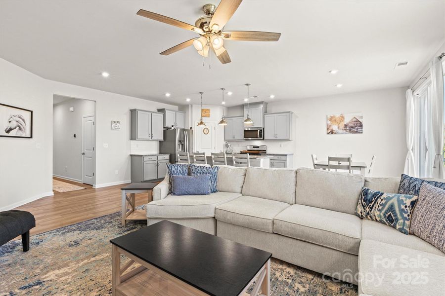 Furnished interior view inside a new home in Waxhaw Landing, Monroe (Image 4).
