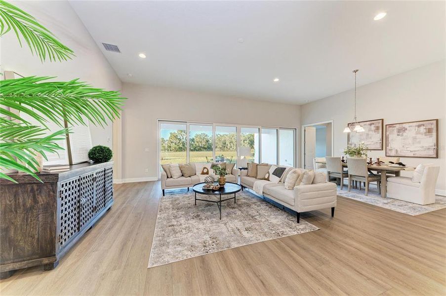 Furnished interior view inside a new home in Triple Creek, Riverview (Image 5). Furnished interior view inside a new home in Triple Creek, Riverview (Image 5).