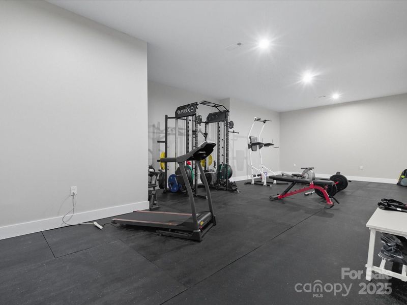Gym in Basement Gym in Basement