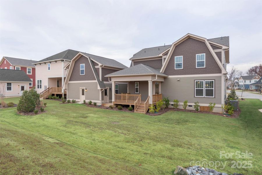 Front exterior of a new home in Riverwalk, Rock Hill, SC, highlighting curb appeal (Image 22).