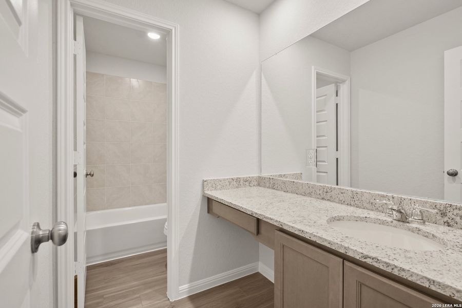 Furnished interior view inside a new home in Hunters Ranch, San Antonio (Image 8).