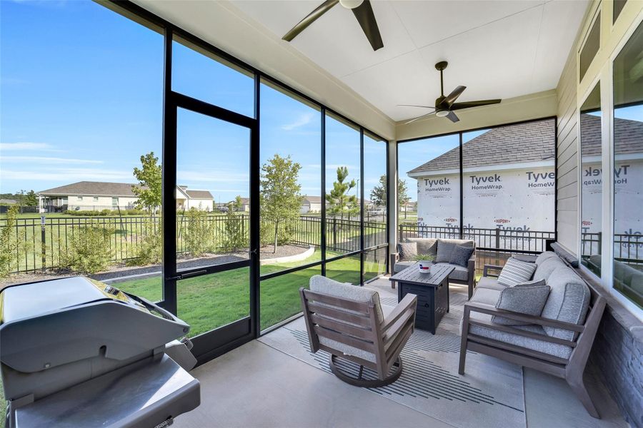 Furnished interior view inside a new home in , Willis (Image 15).