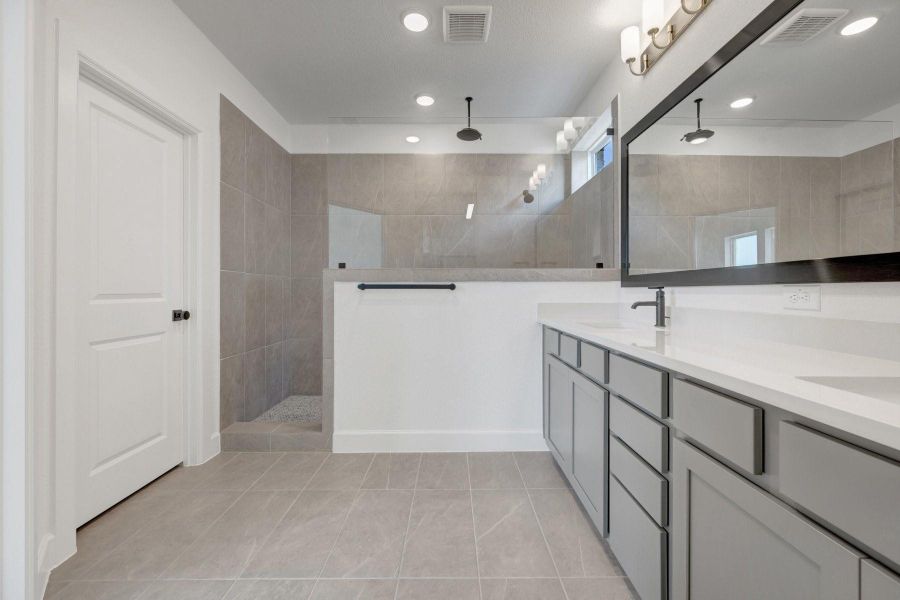 Furnished interior view inside a new home in Pomona - Grove Row Collection, Manvel (Image 10).