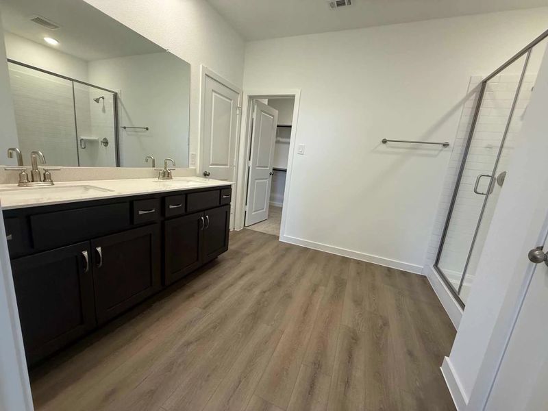 Primary Bathroom Construction Progress featuring the Roosevelt Collection