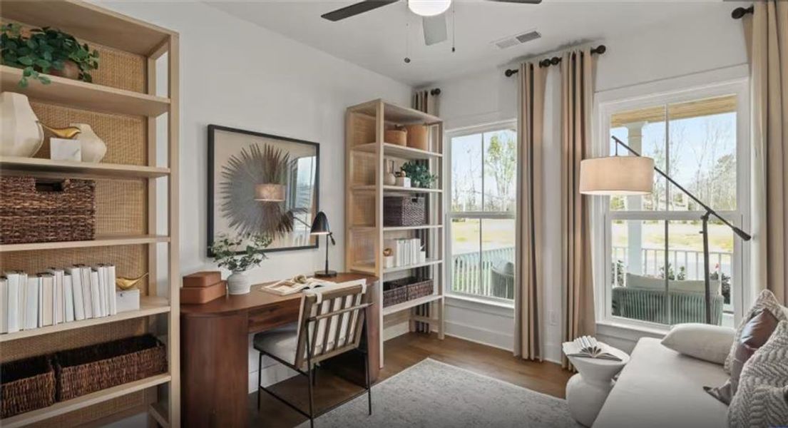 Furnished interior view inside a new home in Riversprings, Dacula (Image 4).