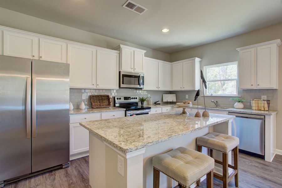 Designer kitchen with lots of cabinet space