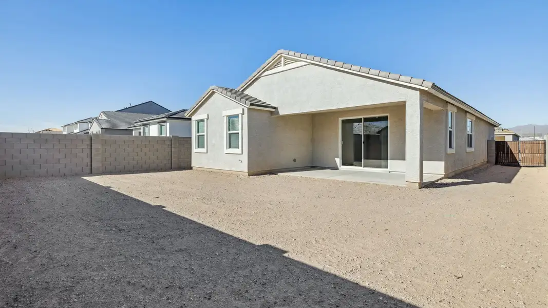 Exterior details and patio area of a home in Apache Farms, Buckeye (Image 3).