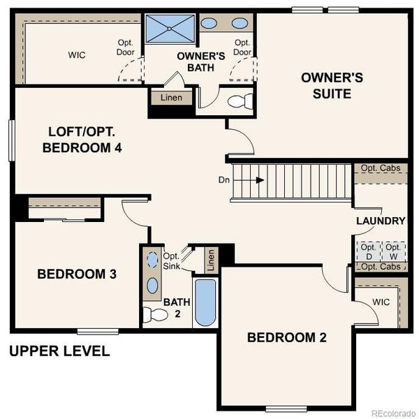2D floor plan layout of this home in Bella Vista, Lochbuie, CO (Image 3).