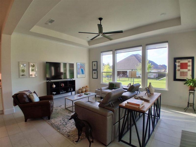 Furnished interior view inside a new home in , Denton (Image 7). Furnished interior view inside a new home in , Denton (Image 7).