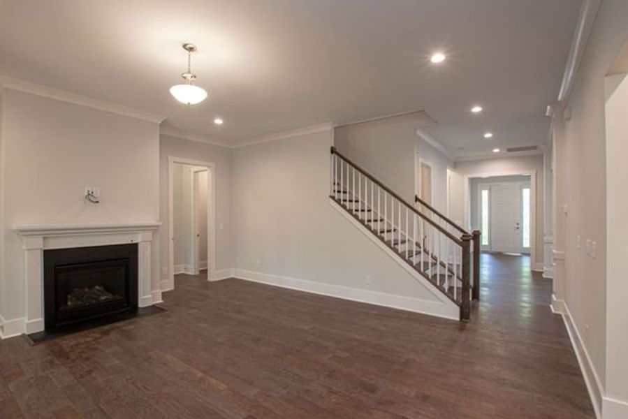 Representative unfurnished interior of a home built from the Atkinson by True Homes in Edgewater - Harbor Pointe, Lancaster (Image 15).