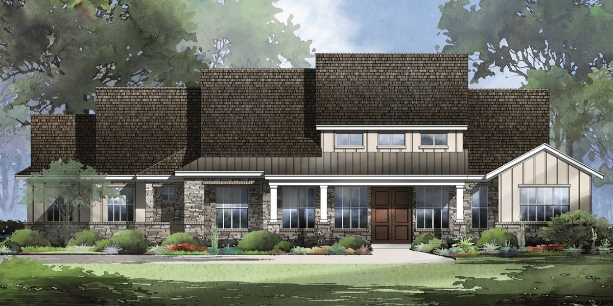 Alpine Floor Plan in Enchanted Bluff, Garden Ridge | Sitterle Homes