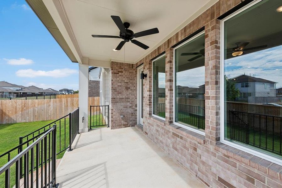 Exterior details and patio area of a home in University Heights, Round Rock (Image 17). Exterior details and patio area of a home in University Heights, Round Rock (Image 17).