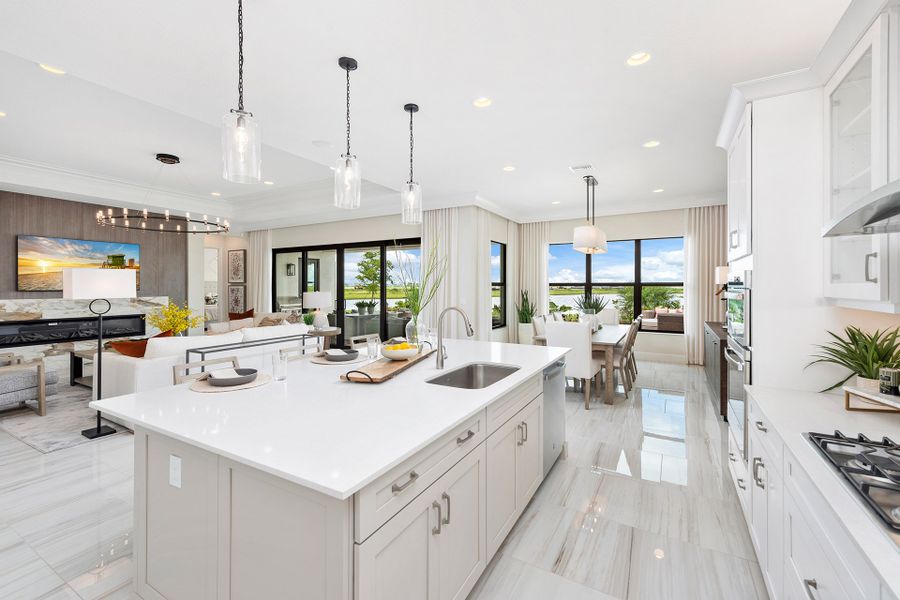 Representative furnished interior of a home built from the Bellagio by GL Homes in Valencia Parc at Riverland, Port St. Lucie (Image 13).