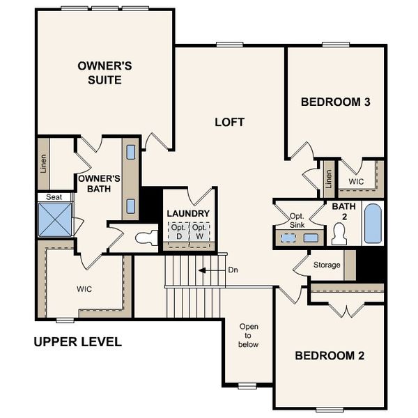 2D floor plan layout of this home in Cannon Manor, Kannapolis, NC (Image 4).