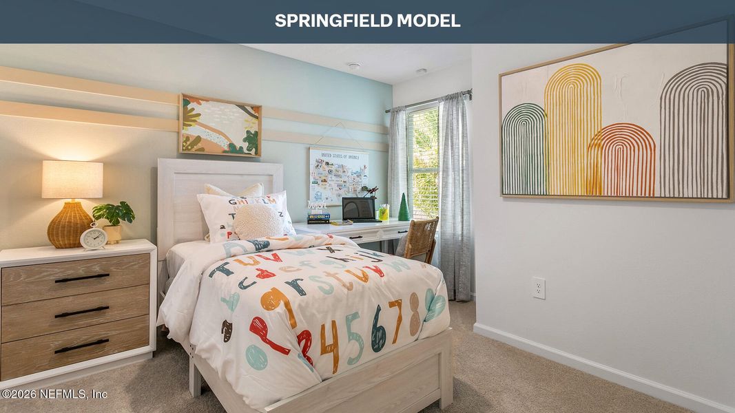 Furnished interior view inside a new home in Stokes Landing, St. Augustine (Image 15).
