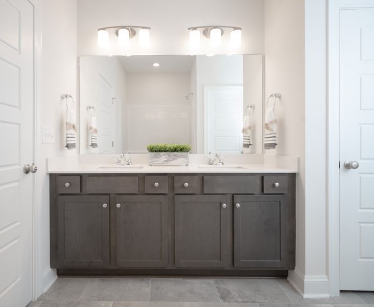 Representative furnished interior of a home built from the The Princeton B by Cothran Homes in Reidville Town Center, Reidville (Image 15).