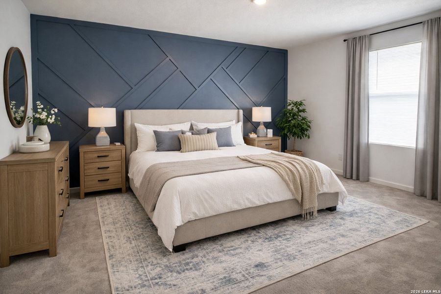 Furnished interior view inside a new home in , Seguin (Image 8).