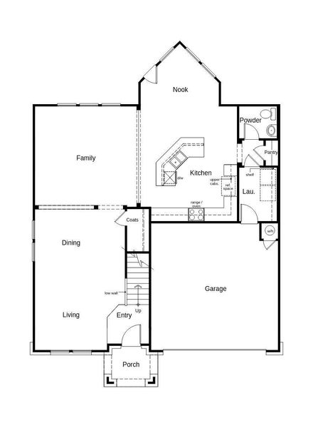This floor plan features 3 bedrooms, 2 full baths, 1 half bath and over 2,700 square feet of living space.
