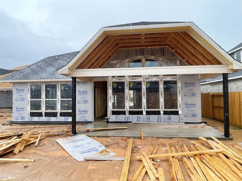 Back of Home Ready for Summer Nights on the Patio