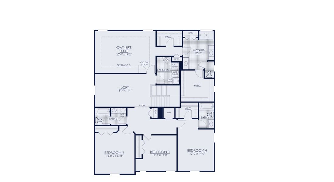 2D floor plan layout for the 50' - Juniper-FL by William Ryan Homes in Myers Estates, Seffner, FL (Image 23). 2D floor plan layout for the 50' - Juniper-FL by William Ryan Homes in Myers Estates, Seffner, FL (Image 23).