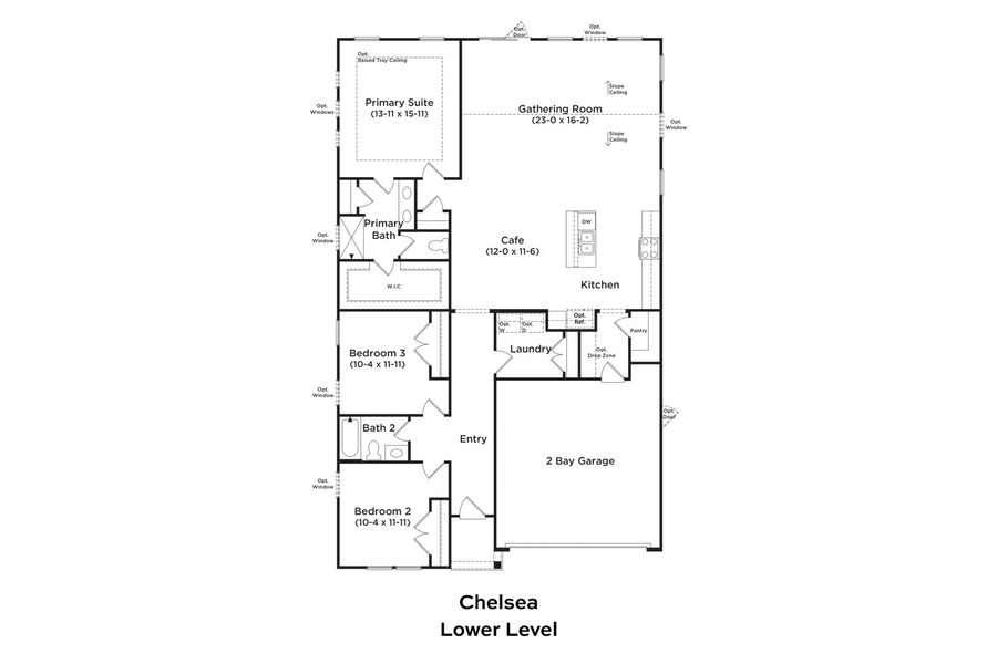 2D floor plan layout of this home in Chestnut Farms, Longs, SC (Image 2). 2D floor plan layout of this home in Chestnut Farms, Longs, SC (Image 2).