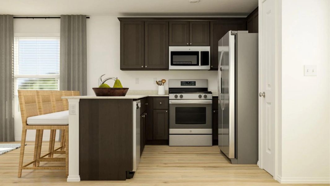 Furnished interior view inside a new home in Waterstone: Stonehill Collection, Kyle (Image 8).