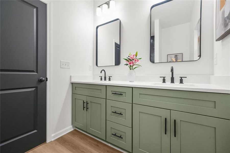 Furnished interior view inside a new home in , Atlanta (Image 16).