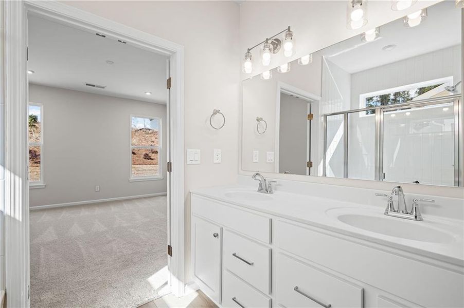 Furnished interior view inside a new home in Easton Park, Dallas (Image 11).