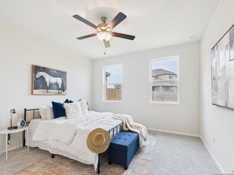 Furnished interior view inside a new home in Bricewood, San Antonio (Image 19).