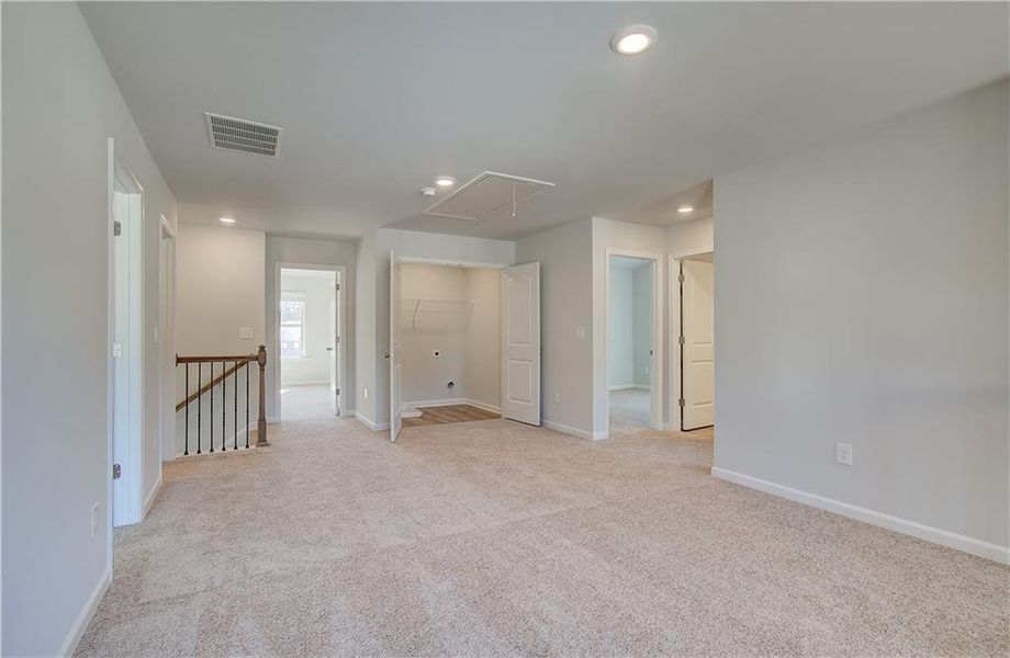 Spacious, unfurnished interior of a new home in Cedar Grove Commons, Conley (Image 7). Spacious, unfurnished interior of a new home in Cedar Grove Commons, Conley (Image 7).