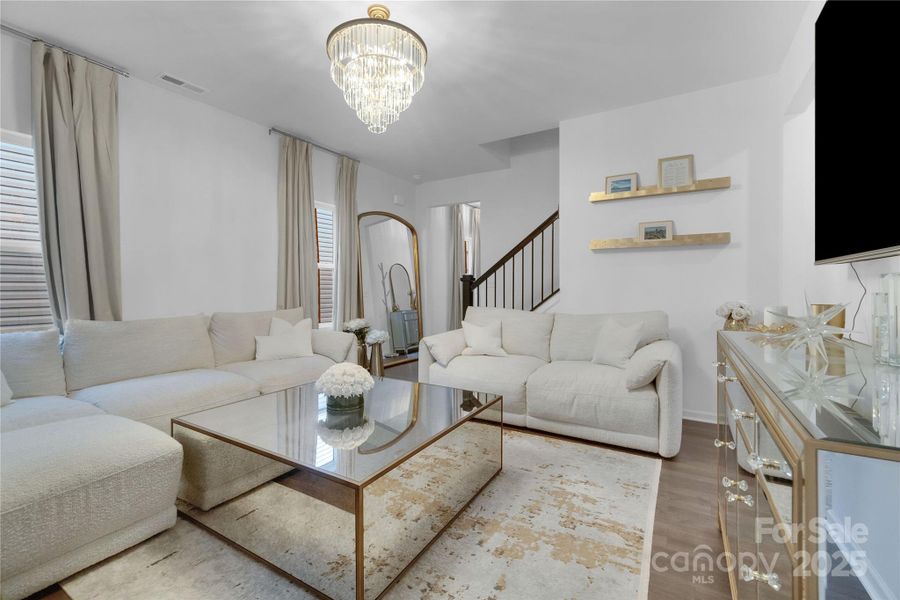 Furnished interior view inside a new home in Aubreywood, Charlotte (Image 11). Furnished interior view inside a new home in Aubreywood, Charlotte (Image 11).