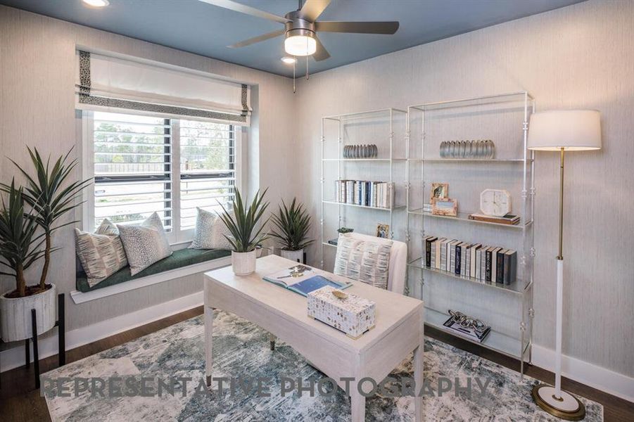 Furnished interior view inside a new home in Sandbrock Ranch, Aubrey (Image 24).