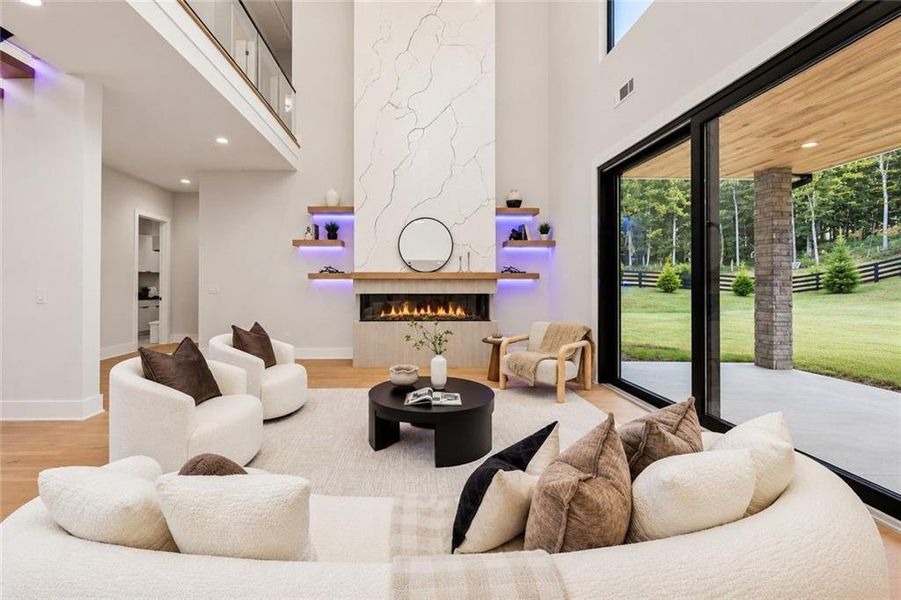 Furnished interior view inside a new home in , Hoschton (Image 11).