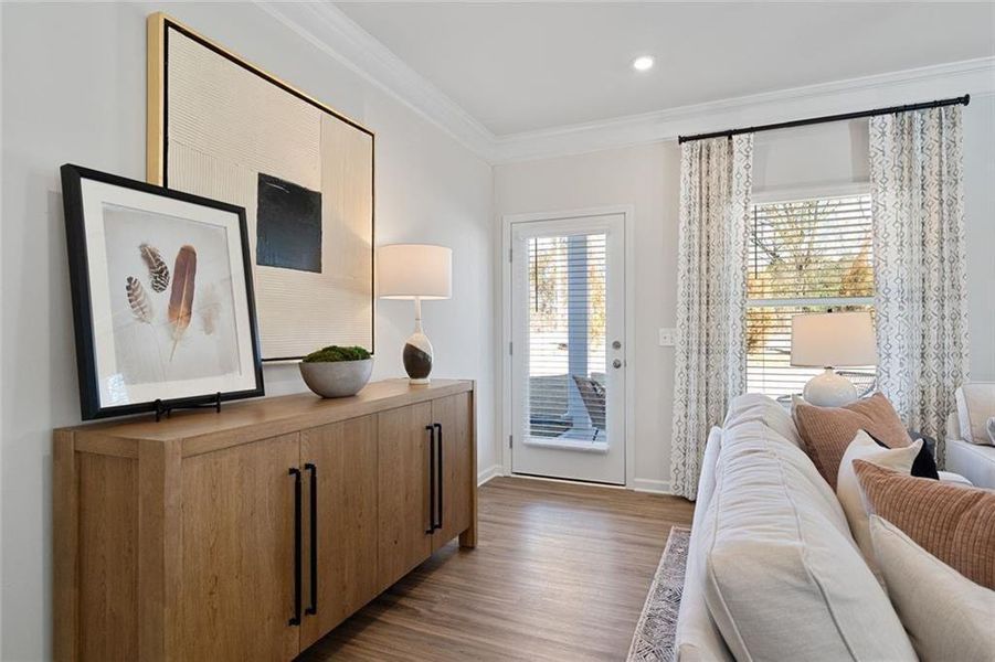 Furnished interior view inside a new home in Evergreen at Lakeside, Temple (Image 15).