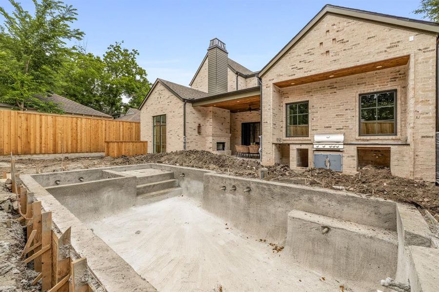 In-progress construction of a new home in , Dallas, TX (Image 31).