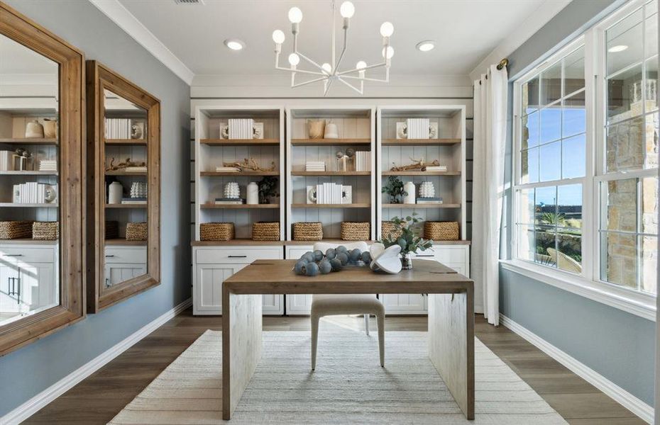 Ample study space designed for focus and productivity *Model representation