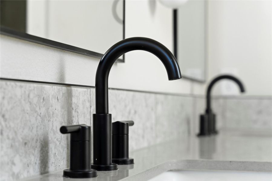 Bathroom view of a sink