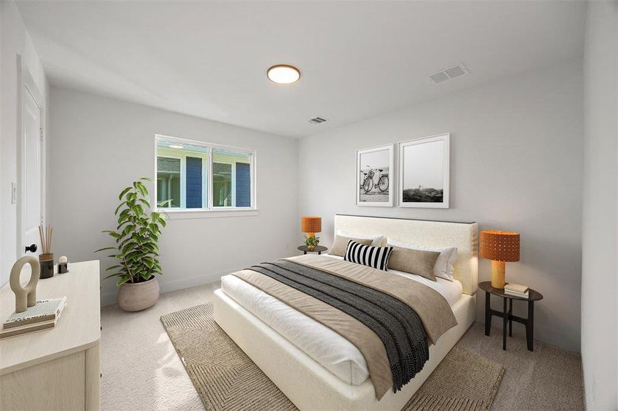 Furnished interior view inside a new home in North Square at Uptown, Celina (Image 4).