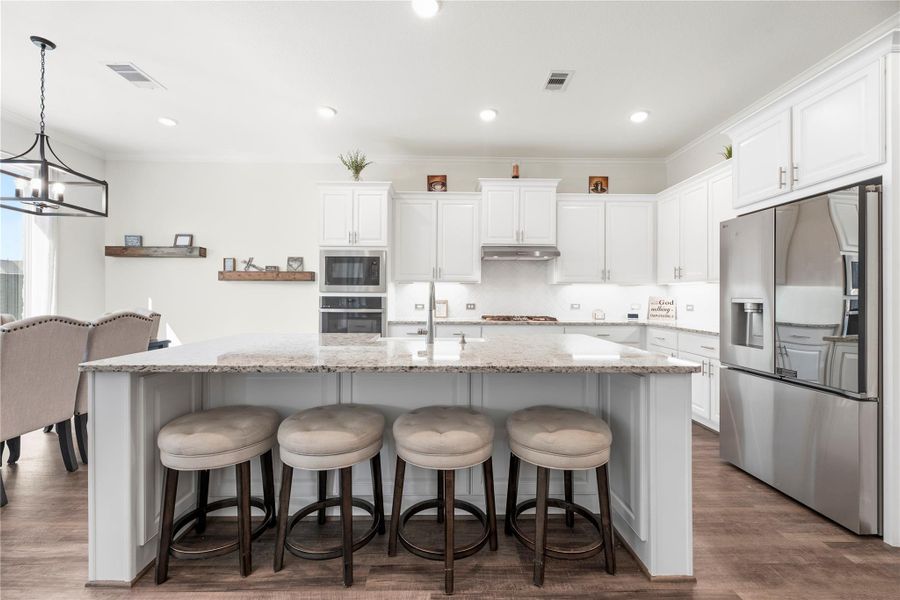 Furnished interior view inside a new home in , Cypress (Image 8).