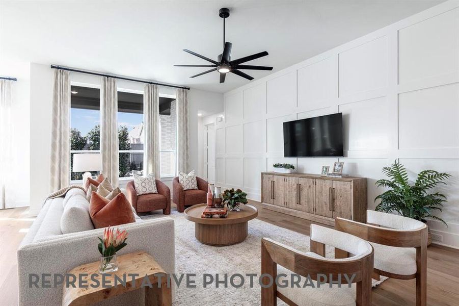 Furnished interior view inside a new home in Sonoma Verde, McLendon-Chisholm (Image 14).